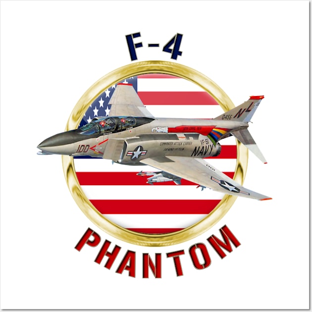 F-4B Phantom II USA Wall Art by MilMerchant